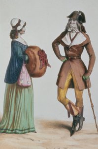 「素晴らしくて素晴らしい」1775年頃（カラー彫刻） 作： French School